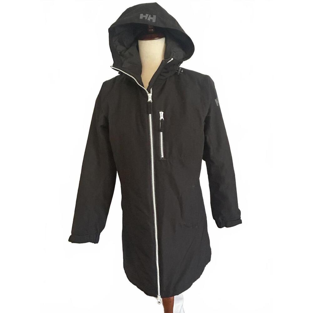 Helly Hansen Black Women's Hooded Rain Coat